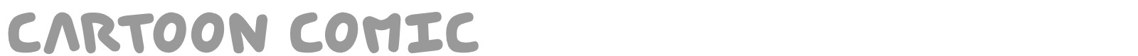 Cartoon Comic font preview